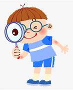 Image result for Cartoon Kid with Magnifying Glass