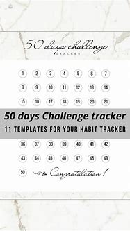 Image result for 50-Day Challenge Calendar Template