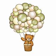 Image result for Teddy Bear with Balloons Baby Shower Clip Art