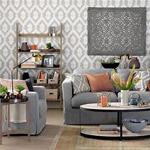 Image result for Grey Wallpaper Living Room