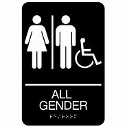 Image result for All Gender Restroom Signs
