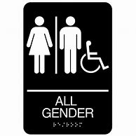 Image result for Gender-Neutral Restroom Icon Black