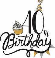 Image result for 40 Birthday Clip Art