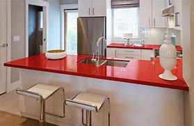 Image result for Red Quartz Kitchen Countertops