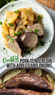 Image result for Crock Pot Apple Pork Tenderloin