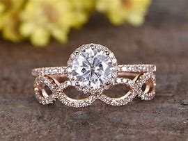 Image result for Sterling Silver Diamond Wedding Rings
