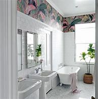 Image result for Bathroom Wallpaper