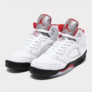 Image result for Jordan 5 Red and White