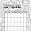 Image result for Free Printable Coloring Pages Calendar 2019