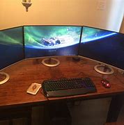 Image result for Curved Triple Monitor Display