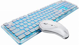 Image result for White Wireless Keyboard and Mouse Combo