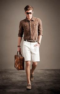 Image result for Men's Dress Shorts Grey