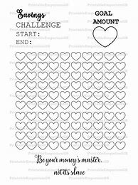 Image result for Money Saving Challenge Printable 10000
