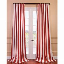 Image result for Brown and White Striped Curtains