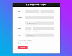 Image result for Registration Form for Website