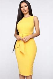 Image result for Fashion Nova Yellow Dresses