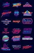 Image result for Out Run Logo Neon Blue
