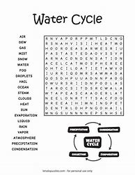 Image result for Water Word Search Printable