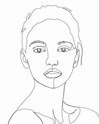 Image result for Face Line Drawing