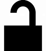 Image result for Padlock Unlocked Icon.png