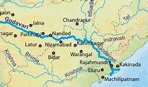 Image result for Godavari River On Map