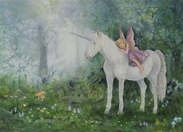 Image result for Colored Pictures of Fairies Riding Unicorns