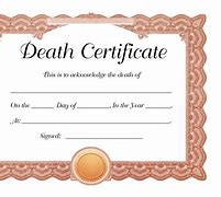 Image result for Free Death Certificate