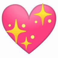 Image result for Glitter Heart Emoji