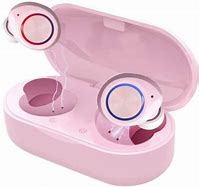 Image result for Pink Wireless Earbuds with Charging Case