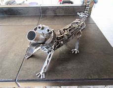 Image result for Scrap Metal Art Dog