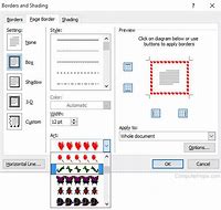 Image result for Page Border Button in Word