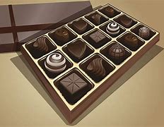 Image result for Box of Chocolates Clip Art Black and White