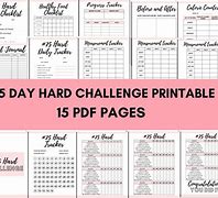 Image result for 75 Day Hard Challenge Checklist