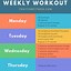 Image result for Workout Routine List
