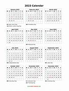 Image result for 2023 Calendar One Page Printable Free
