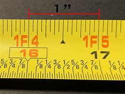 Image result for One Inch Measuring Tape Zoomed In