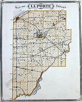 Image result for Map of La Porte Indiana