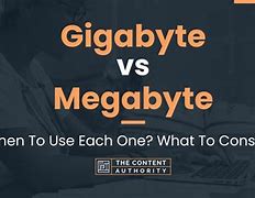 Image result for Gig vs Mega Byte