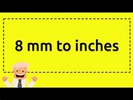 Image result for 8Mm in Inches