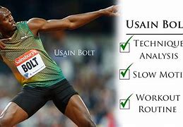 Image result for Usain Bolt Technique