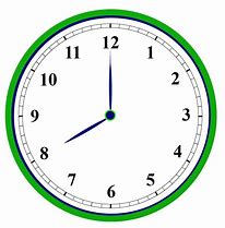 Image result for Analog Clock with Time