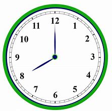 Image result for Analog Clock with Time
