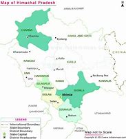 Image result for Political Map of Himachal Pradesh