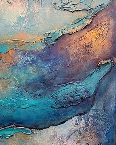 Amazing texture! Abstract art painting by >>>>>>>> ❤️❤️❤️ >>>>>>>> @ginger.thom… | Beautiful abstract art, Abstract art inspiration, Abstract art paintings acrylics