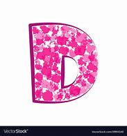 Image result for Letter D Wooden Pink
