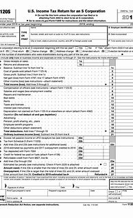 Image result for Example of Form 1120