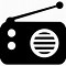 Image result for Radio Icon Black and White PNG