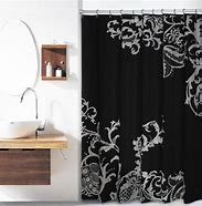 Image result for Extra Long Fabric Shower Curtains