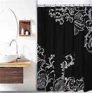 Image result for Black Designer Shower Curtains