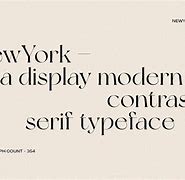 Image result for New York Typeface